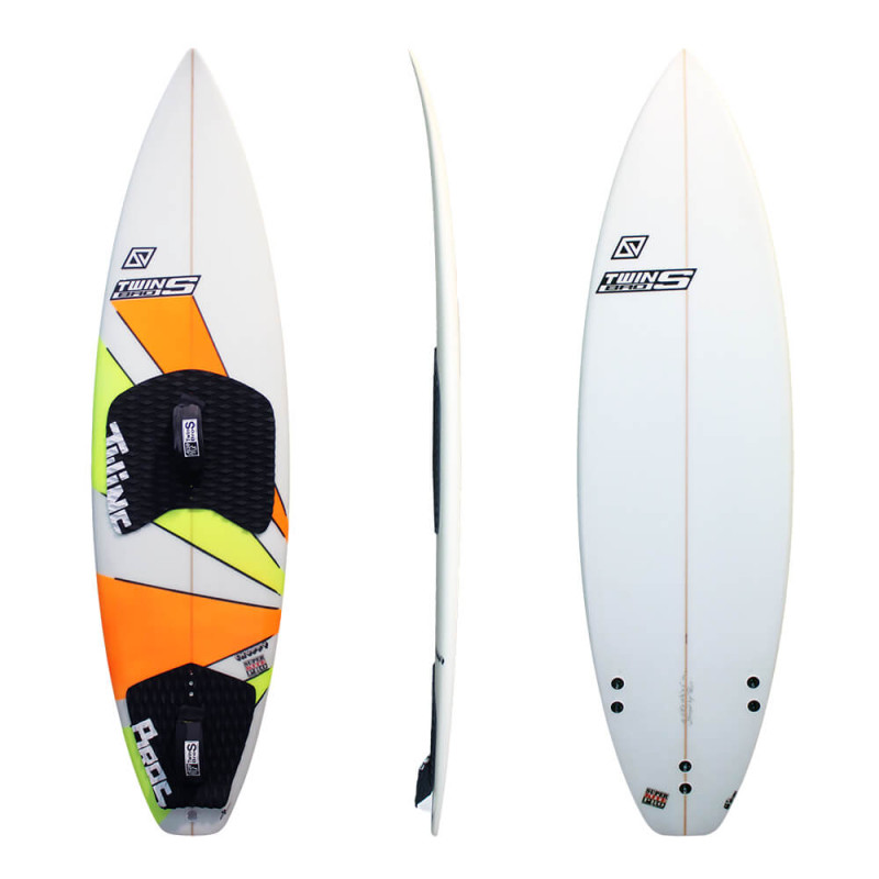 Twins Bros kiteboards choppy