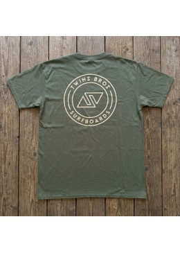 T-SHIRT LOGO OLIVE back