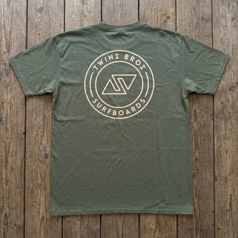 T-SHIRT LOGO OLIVE back